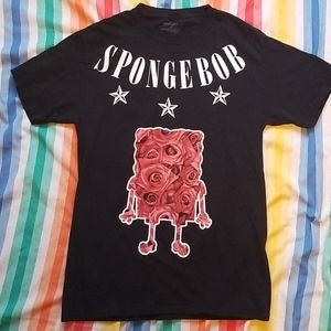Spongebob Roses and Nautical Stars Shirt